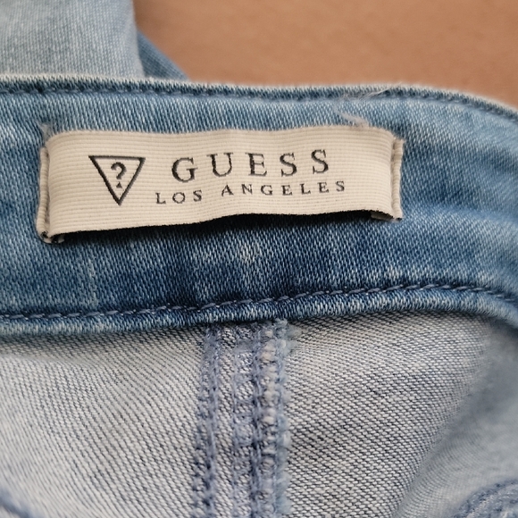 Guess Blue Flare Wide Leg Jeans - Picture 2 of 12